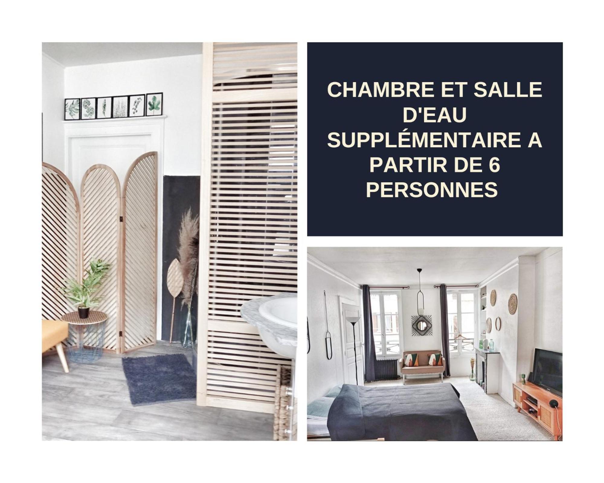 Rooms Home Csm Espace Prive De 3 Chambres Modulables En Suite 1 2 Ou 3 Chambres En Fonction Du Nombre D Invites Capacite D Accueil 8 Personnes Maximum Charly-sur-Marne ภายนอก รูปภาพ